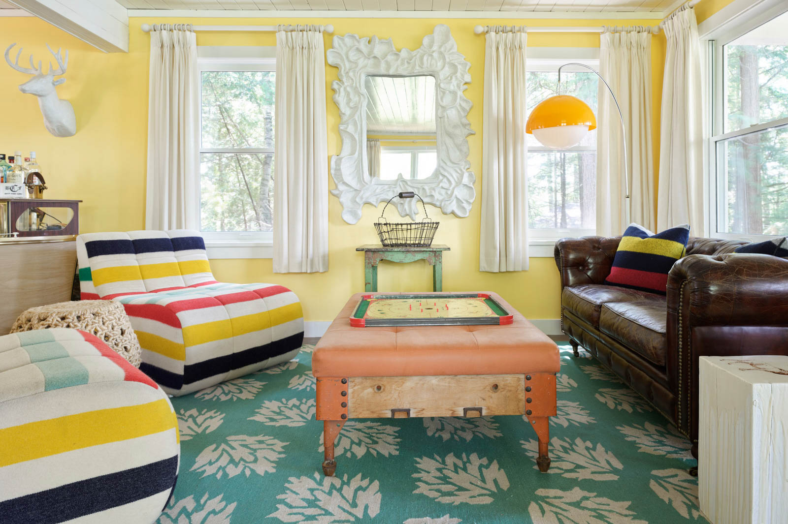 Interior designer Kate Thornley-Hall Muskoka cottage Heaven rug