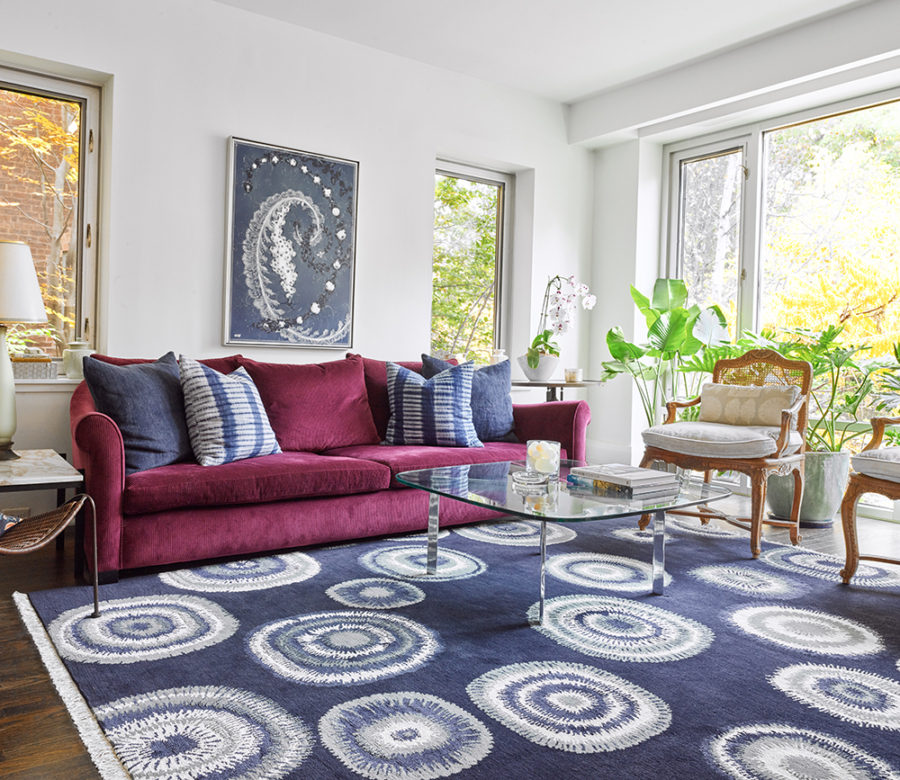 Shibori Rug by Interior Designer Kate Thornley-Hall