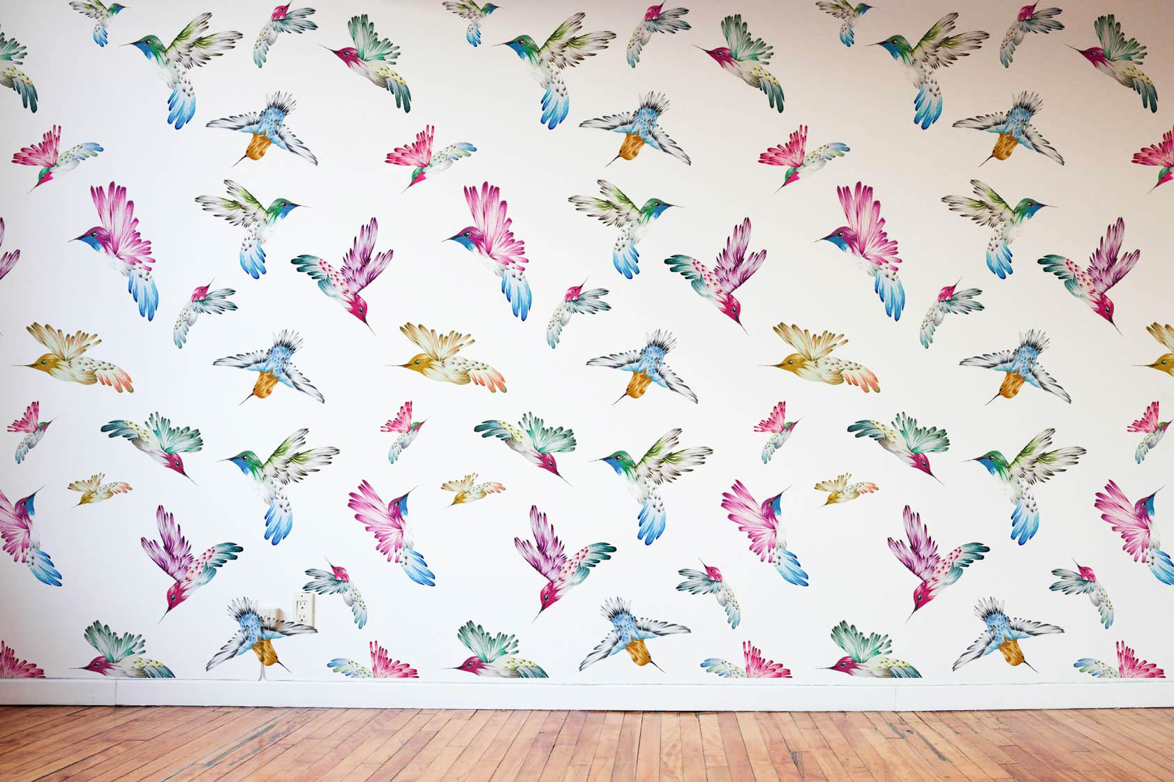 Kate Thornley-Hall bespoke Birdie wallpaper
